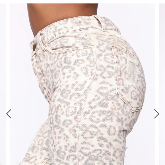 FASHION NOVA bermuda cheetah jean shorts - Picture 10 of 11